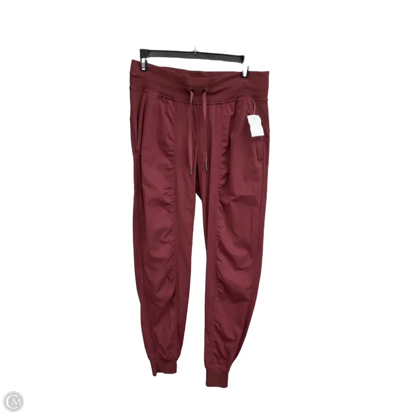 Athletic Pants By Lululemon In Maroon, Size: 8