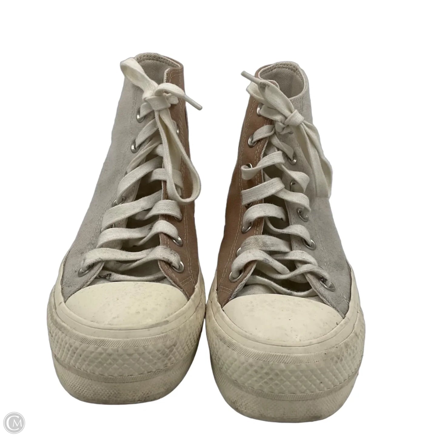 Shoes Sneakers By Converse In Cream & Grey, Size: 7