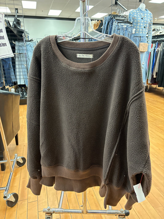 Sweatshirt Crewneck By We The Free In Brown, Size: L