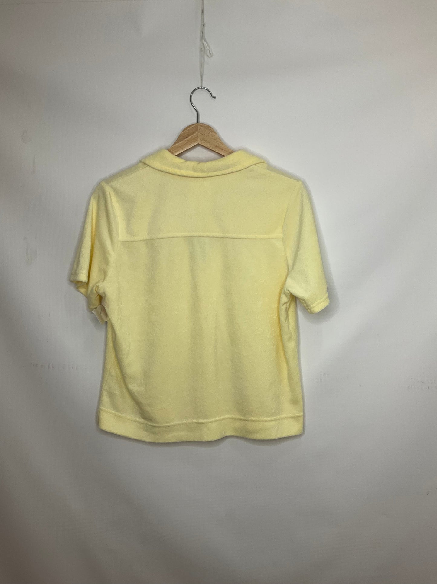 Yellow Top Short Sleeve C And C, Size M