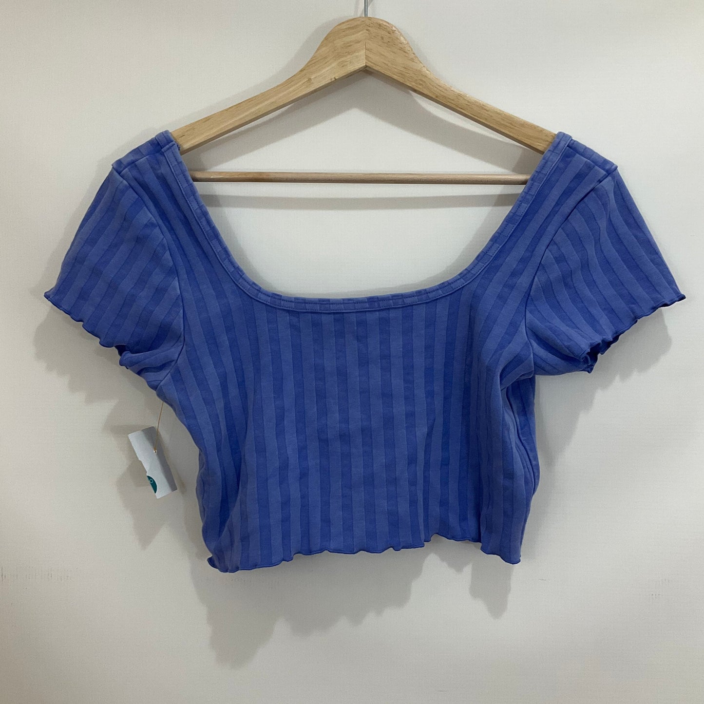 Top Short Sleeve By Aerie In Blue, Size: M