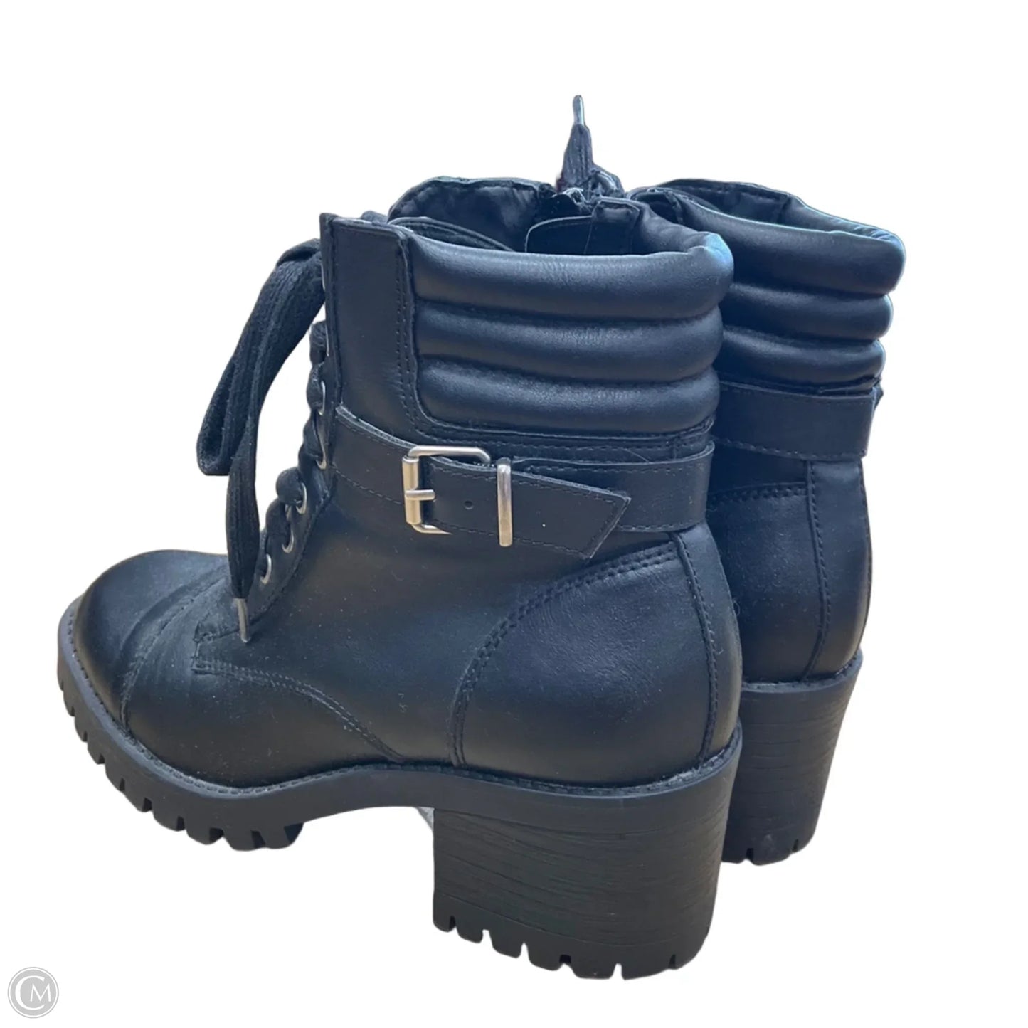 Boots Combat By Madden Girl In Black, Size: 6.5