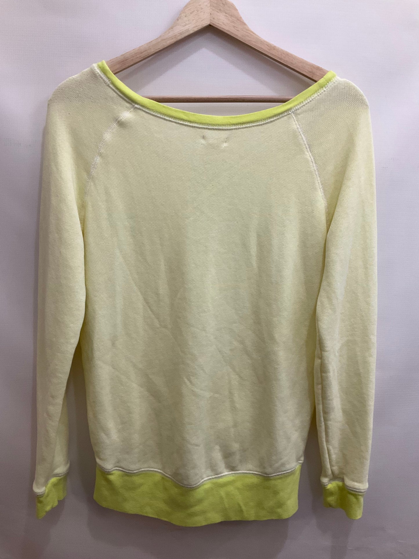 Sweatshirt Crewneck By Aerie In Yellow, Size: S