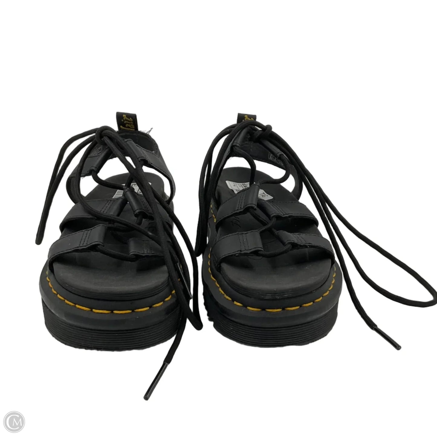 Sandals Heels Platform By Dr Martens In Black, Size: 6