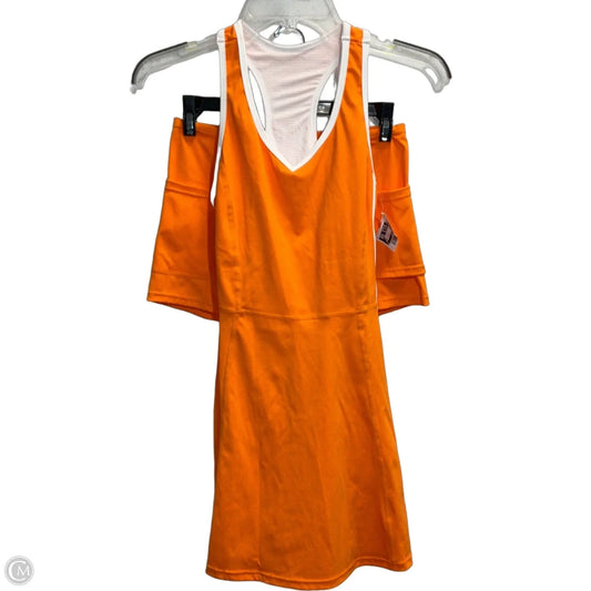 Athletic Dress By Clothes Mentor In Orange & White, Size: Xs