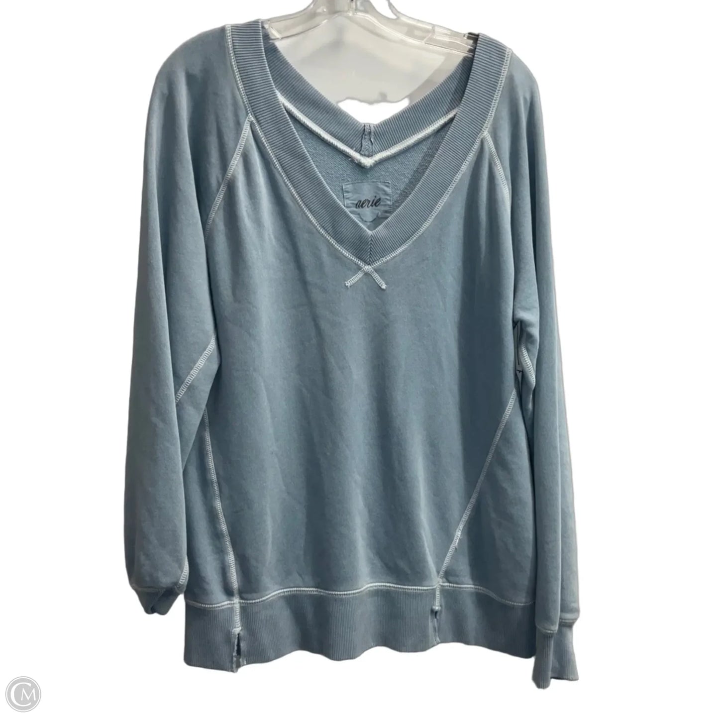 Sweatshirt Collar By Aerie In Blue, Size: Xxs