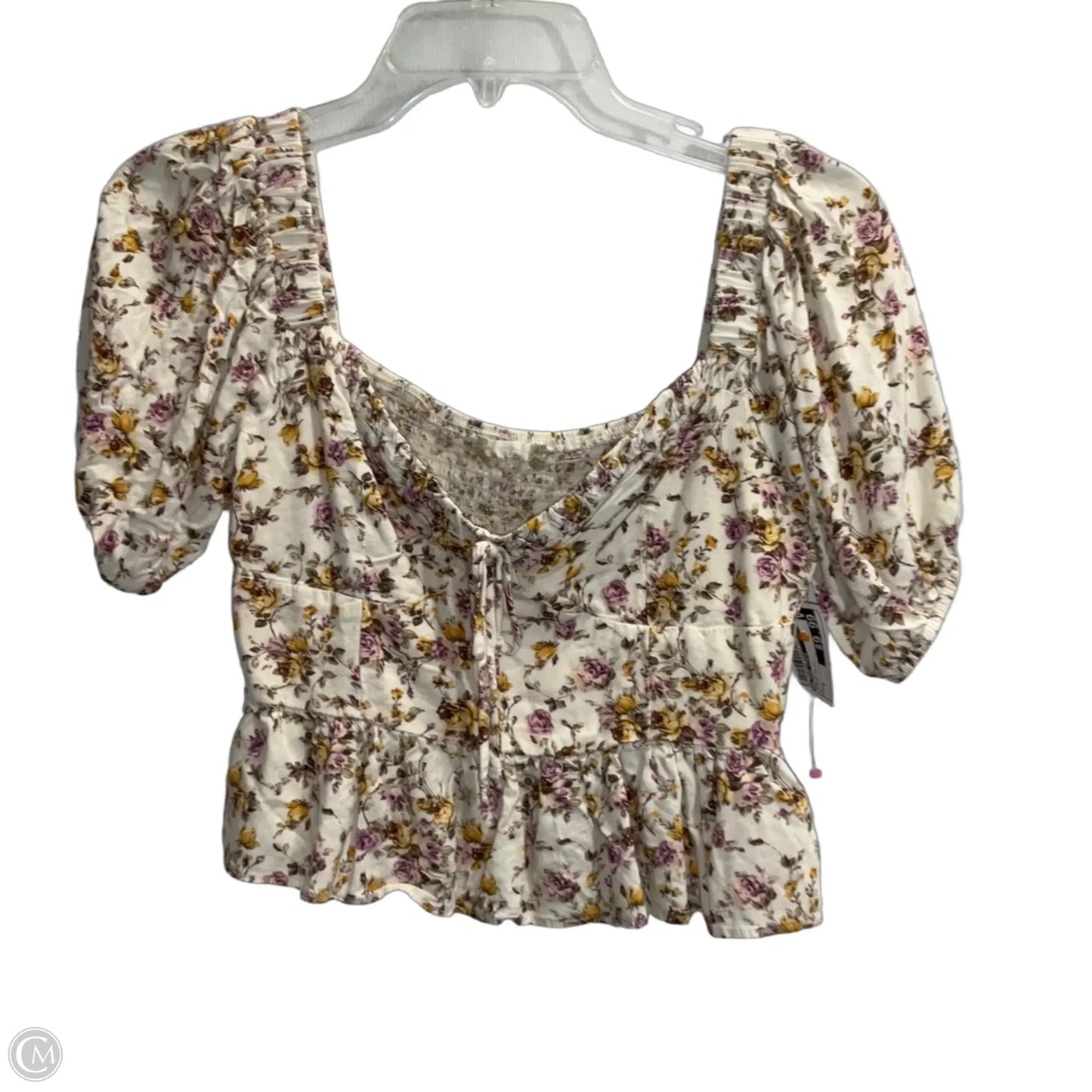Top Short Sleeve By Altard State In Floral Print, Size: S