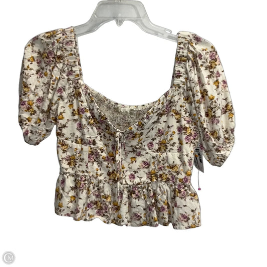 Top Short Sleeve By Altard State In Floral Print, Size: S