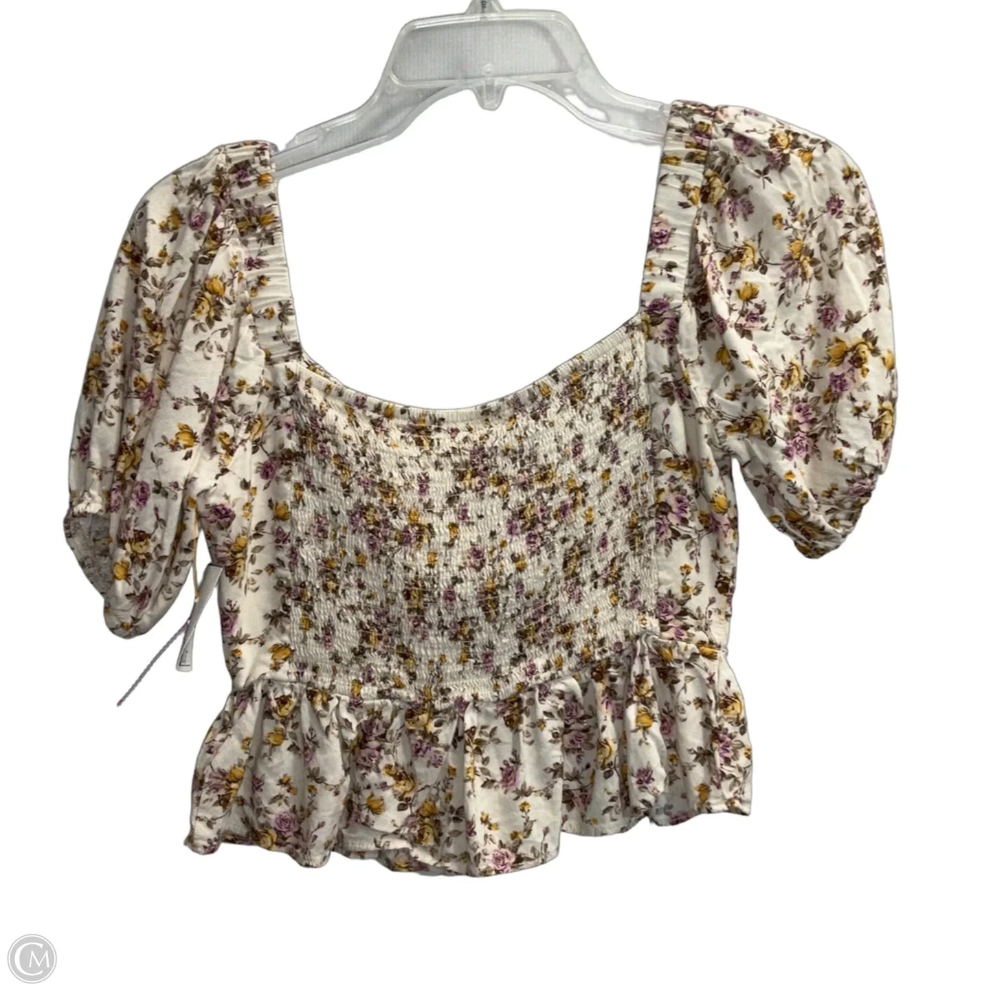 Top Short Sleeve By Altard State In Floral Print, Size: S