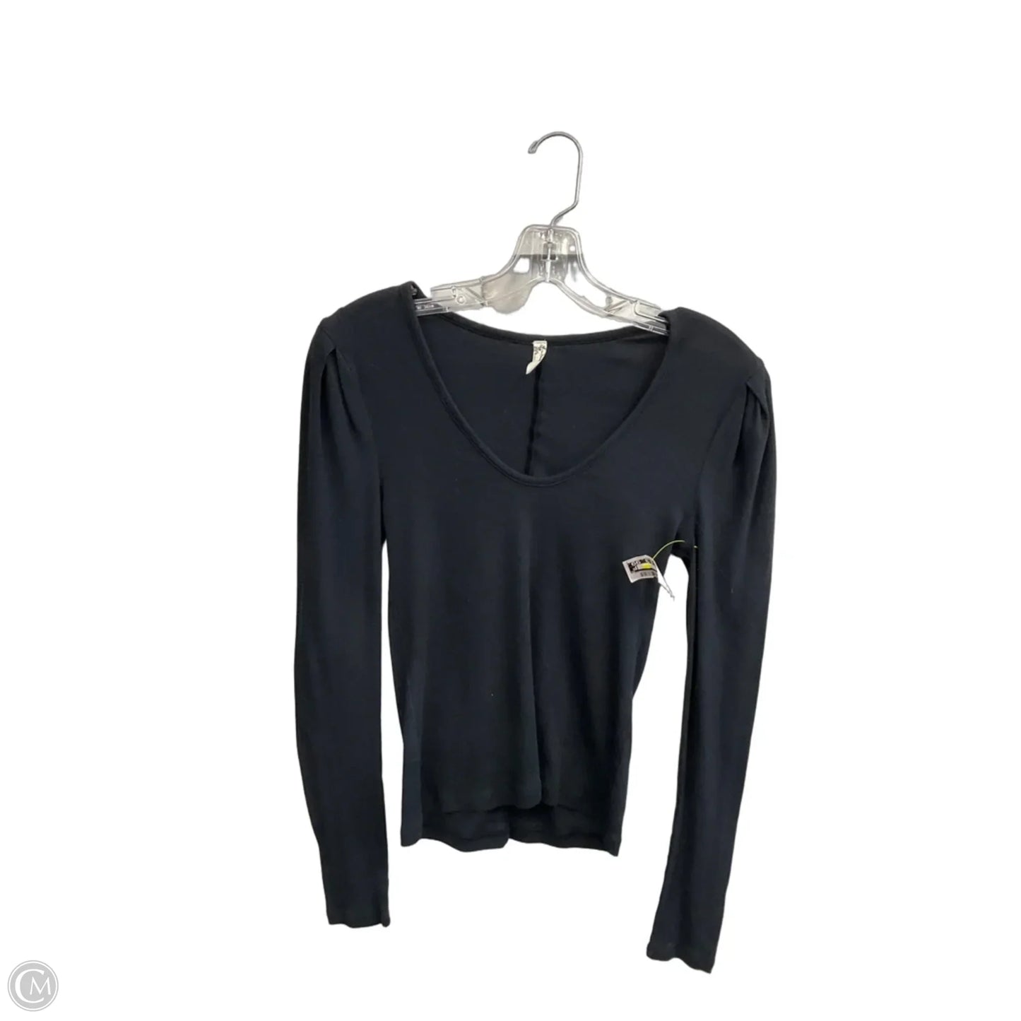 Top Long Sleeve By Free People In Black, Size: M