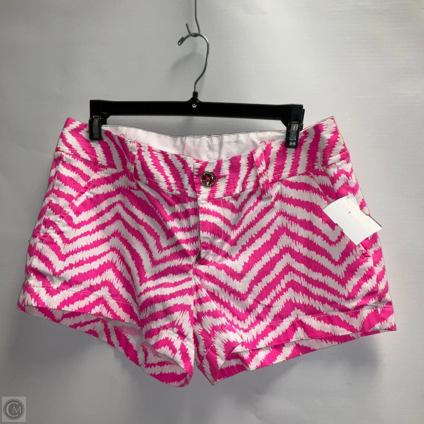 Shorts Designer By Lilly Pulitzer In Pink & White, Size: 2