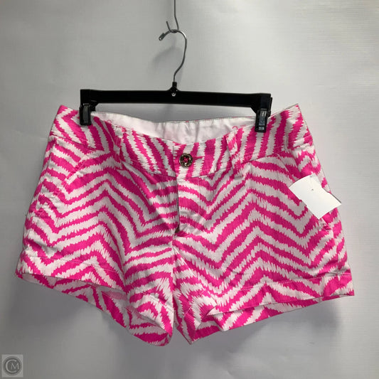 Shorts Designer By Lilly Pulitzer In Pink & White, Size: 2