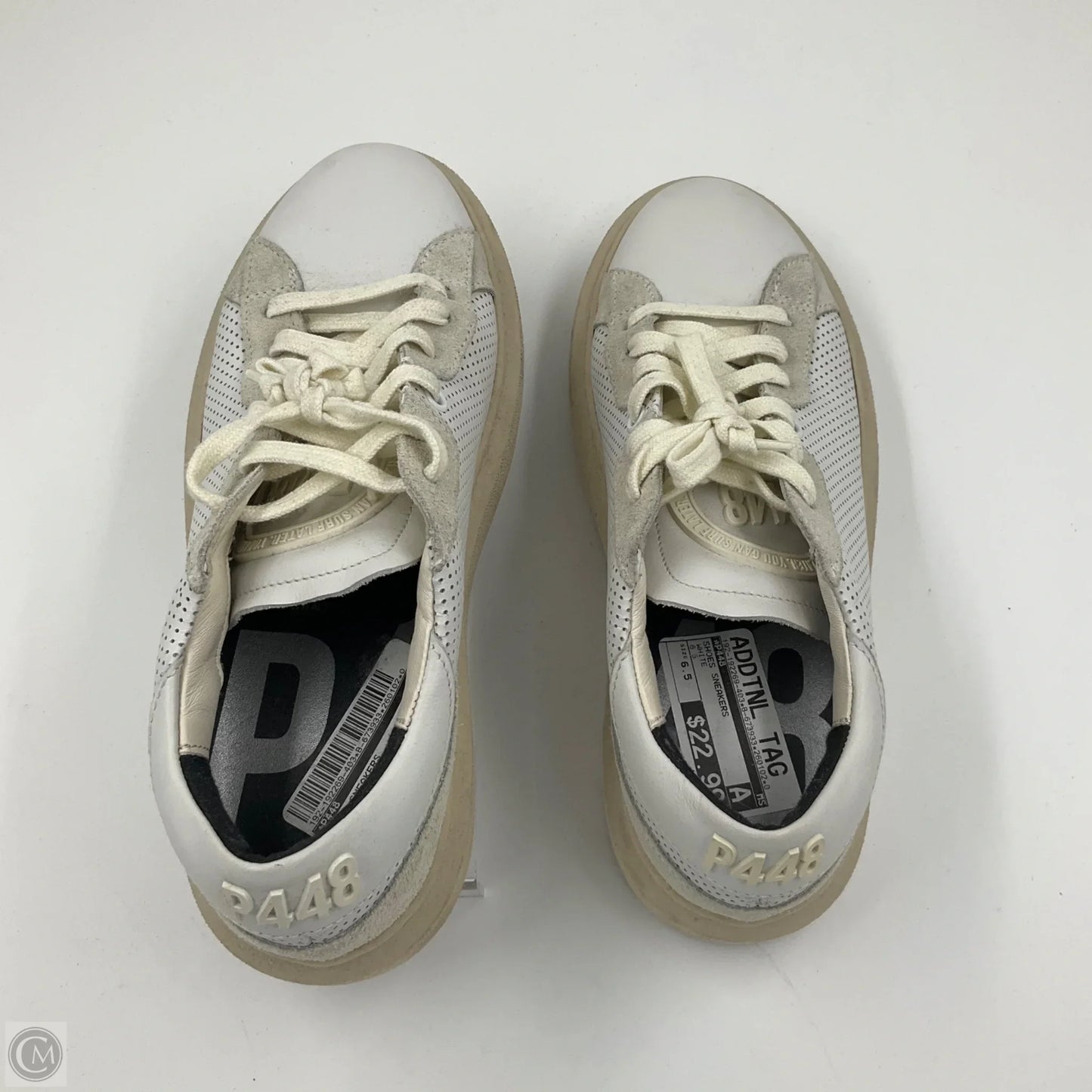 Shoes Sneakers By P448 In White, Size: 6.5