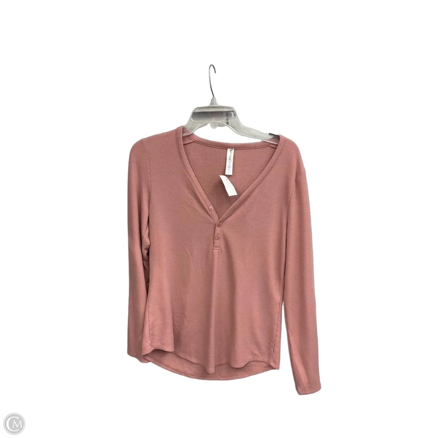 Top Long Sleeve By Athleta In Pink, Size: M