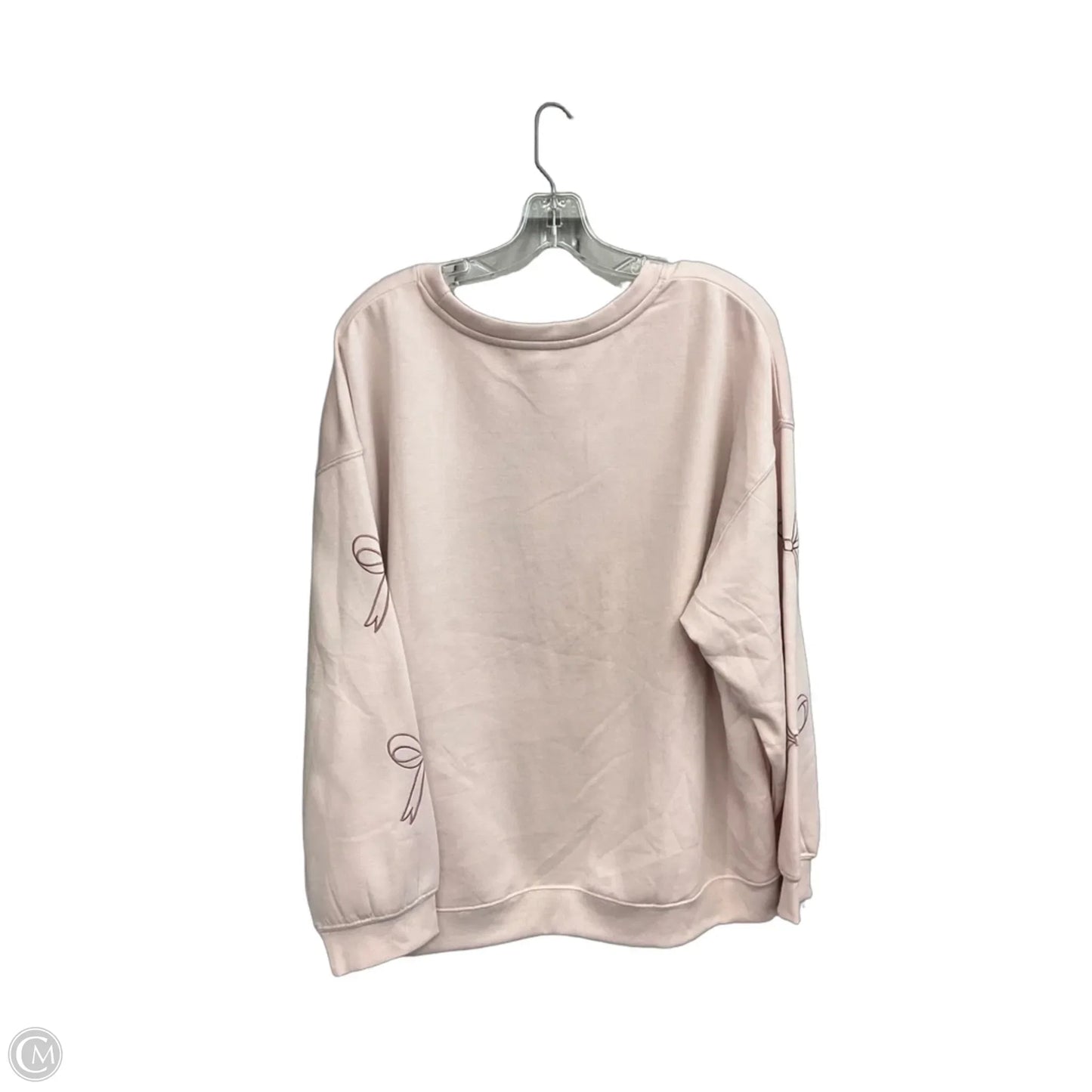 Sweatshirt Crewneck By Clothes Mentor In Pink, Size: 3x