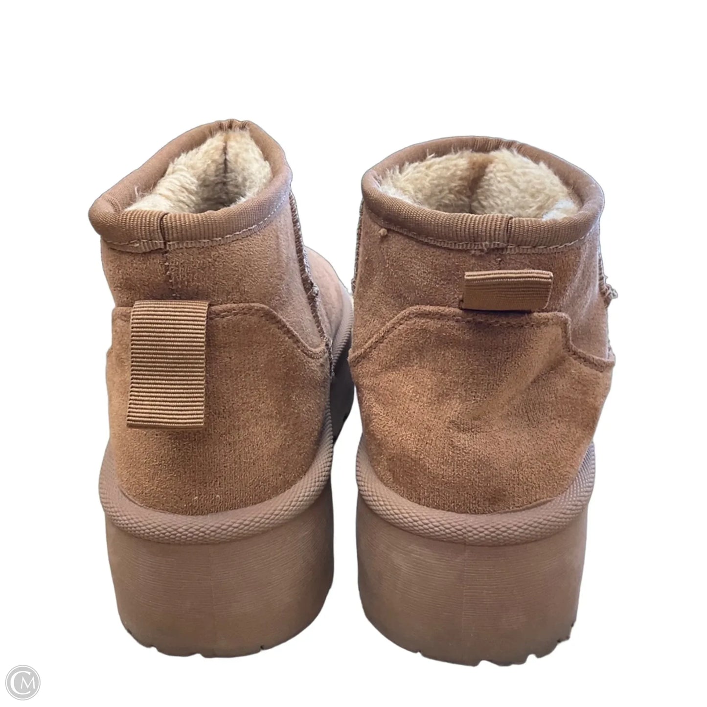 Boots Ankle Flats By Clothes Mentor In Brown, Size: 8