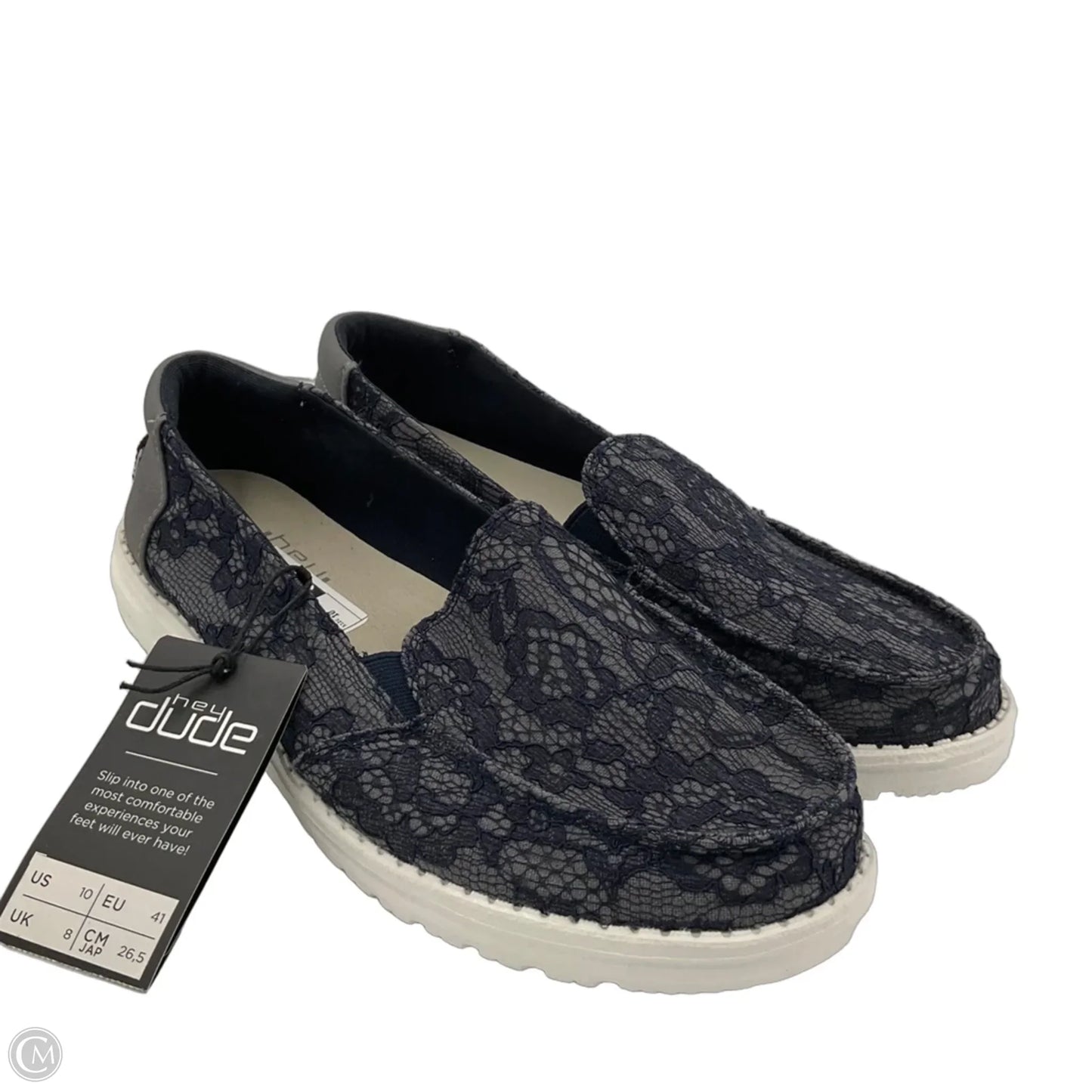 Shoes Sneakers By Hey Dude In Blue, Size: 10