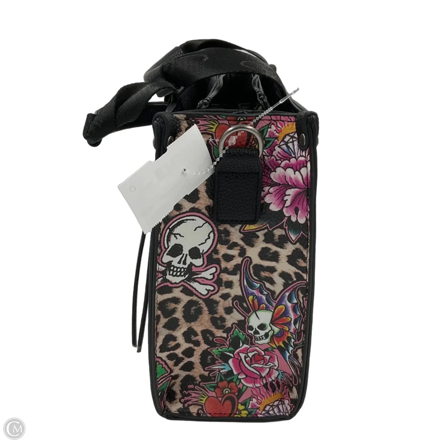 Crossbody Leather By Ed Hardy, Size: Small