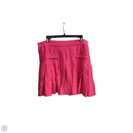 Skirt Designer By Michael Kors In Pink, Size: Xl
