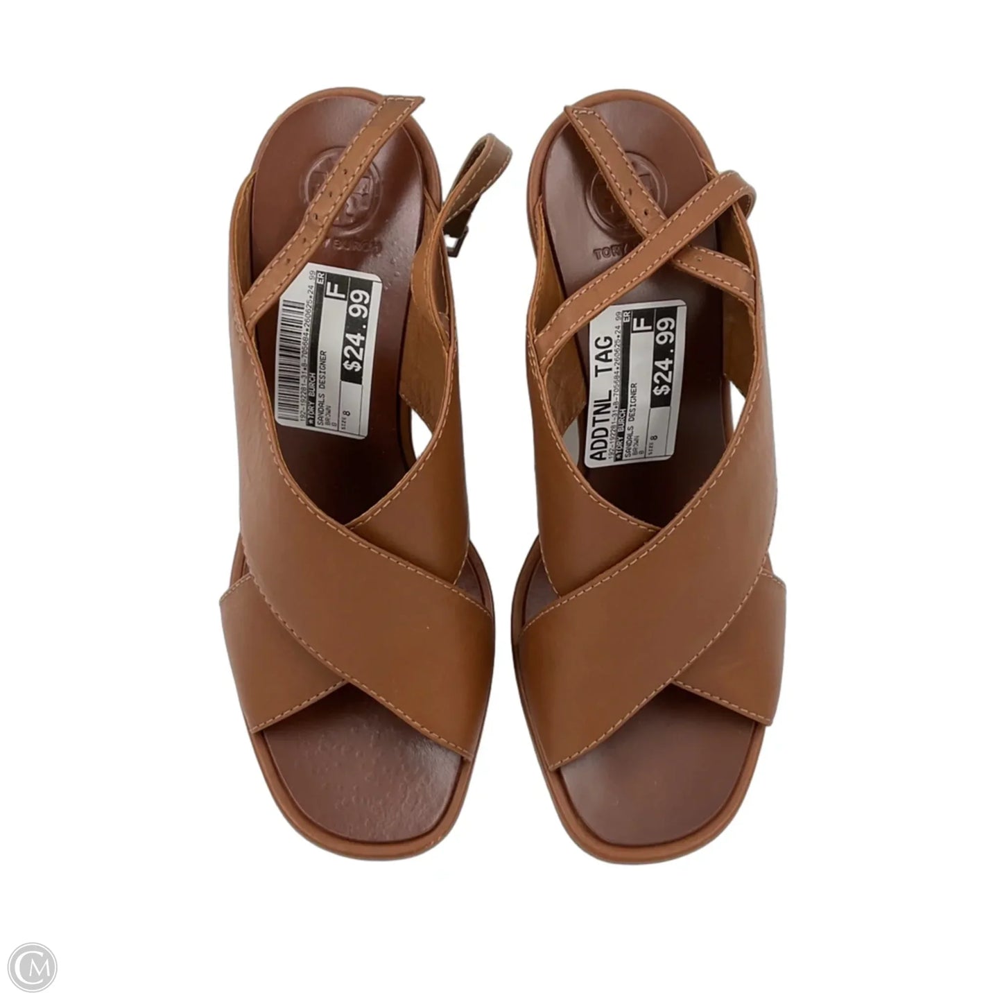 Sandals Designer By Tory Burch In Brown, Size: 8