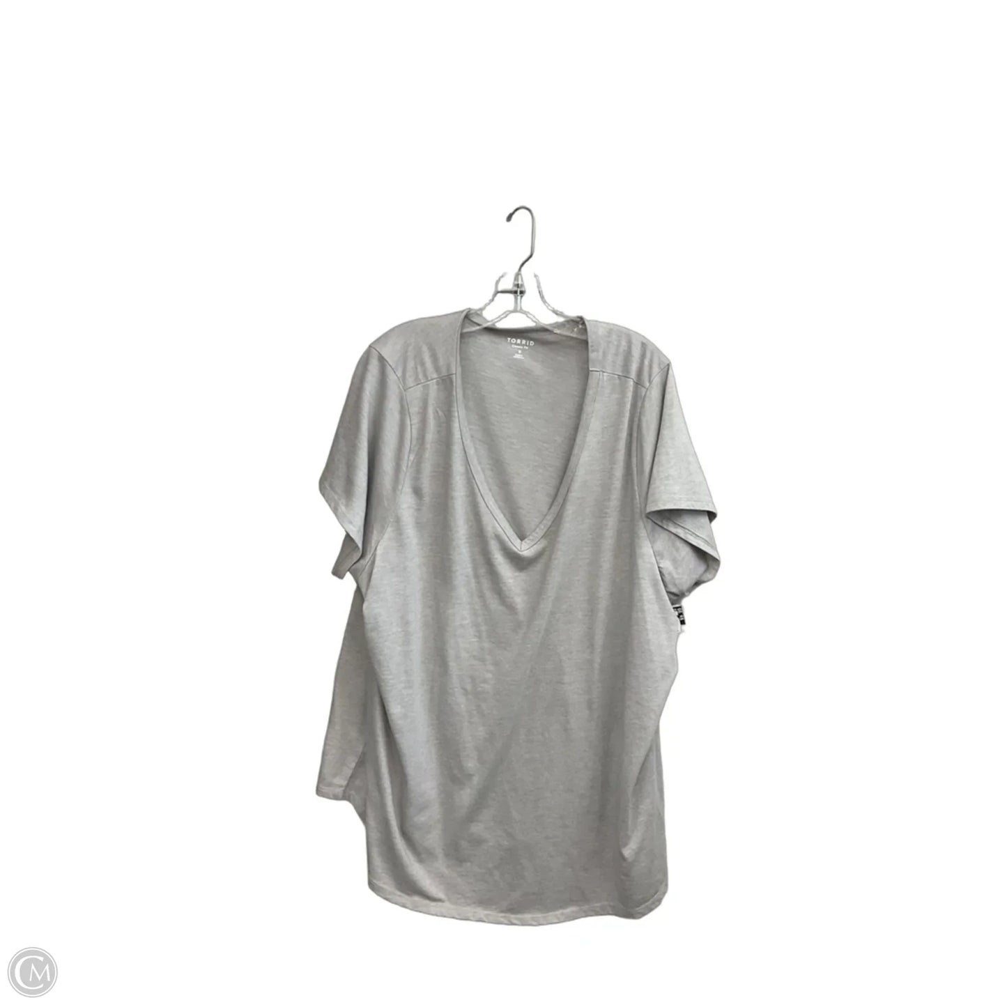 Top Short Sleeve By Torrid In Grey, Size: 4x