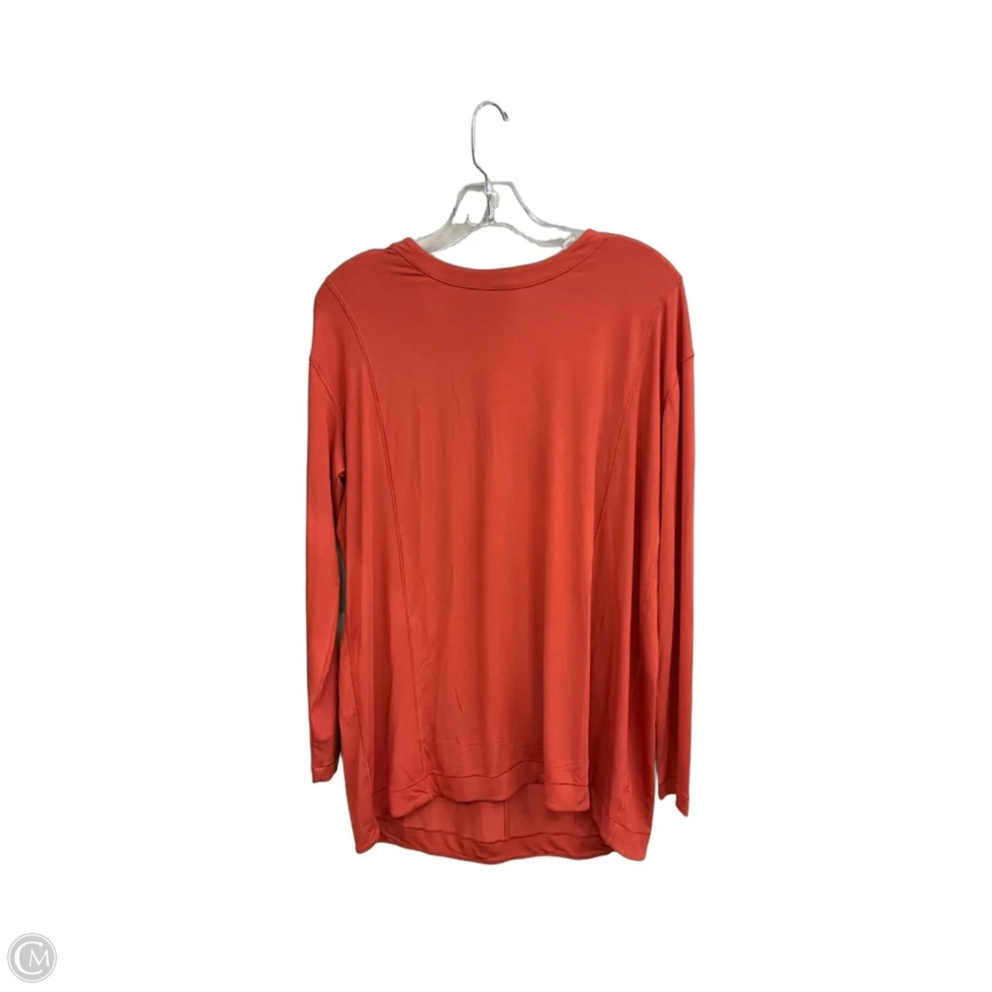 Top Long Sleeve Basic By Lululemon In Orange, Size: 8