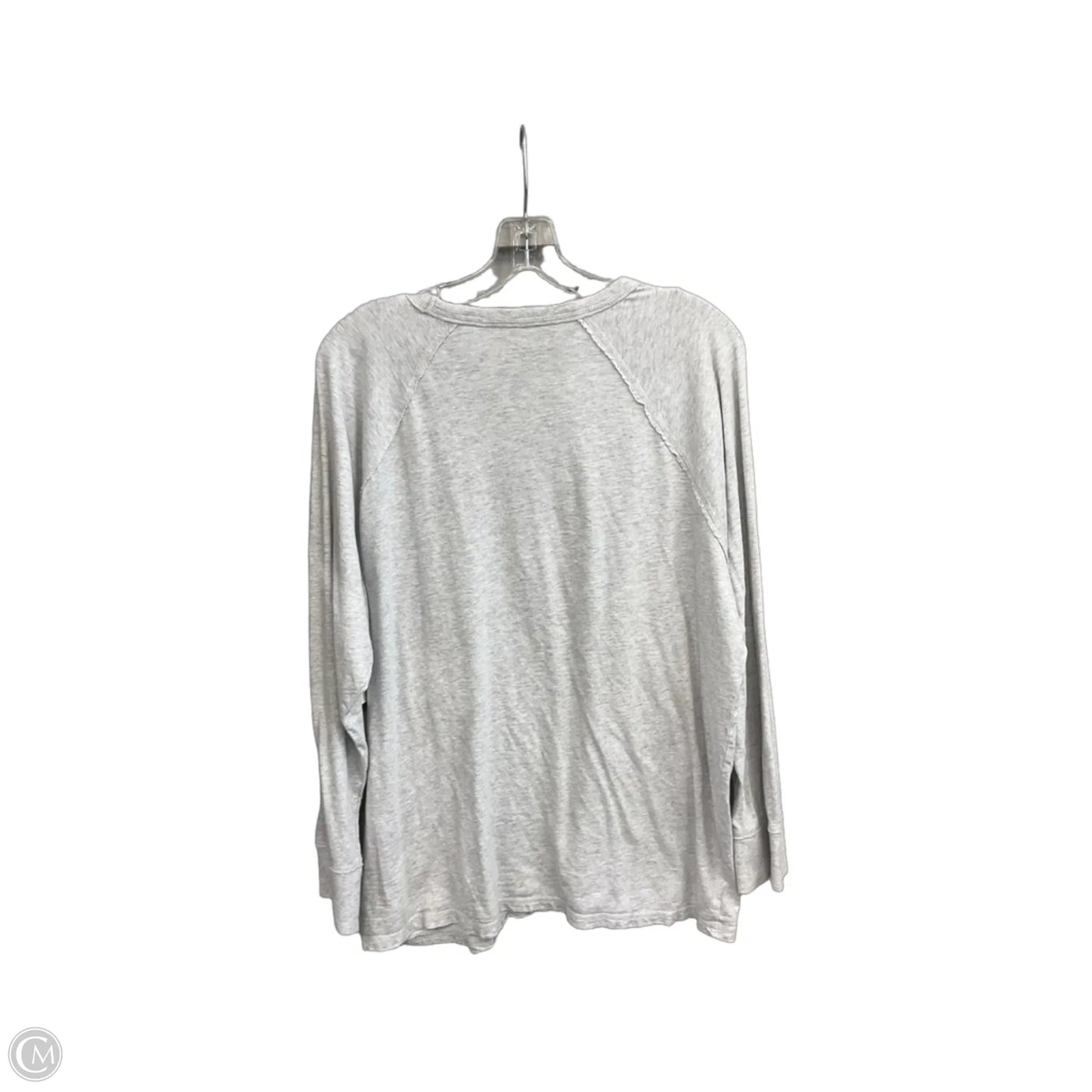 Top Long Sleeve By Aerie In Grey, Size: L