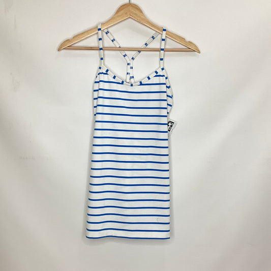 Blue & White Athletic Tank Top Lululemon, Size 6