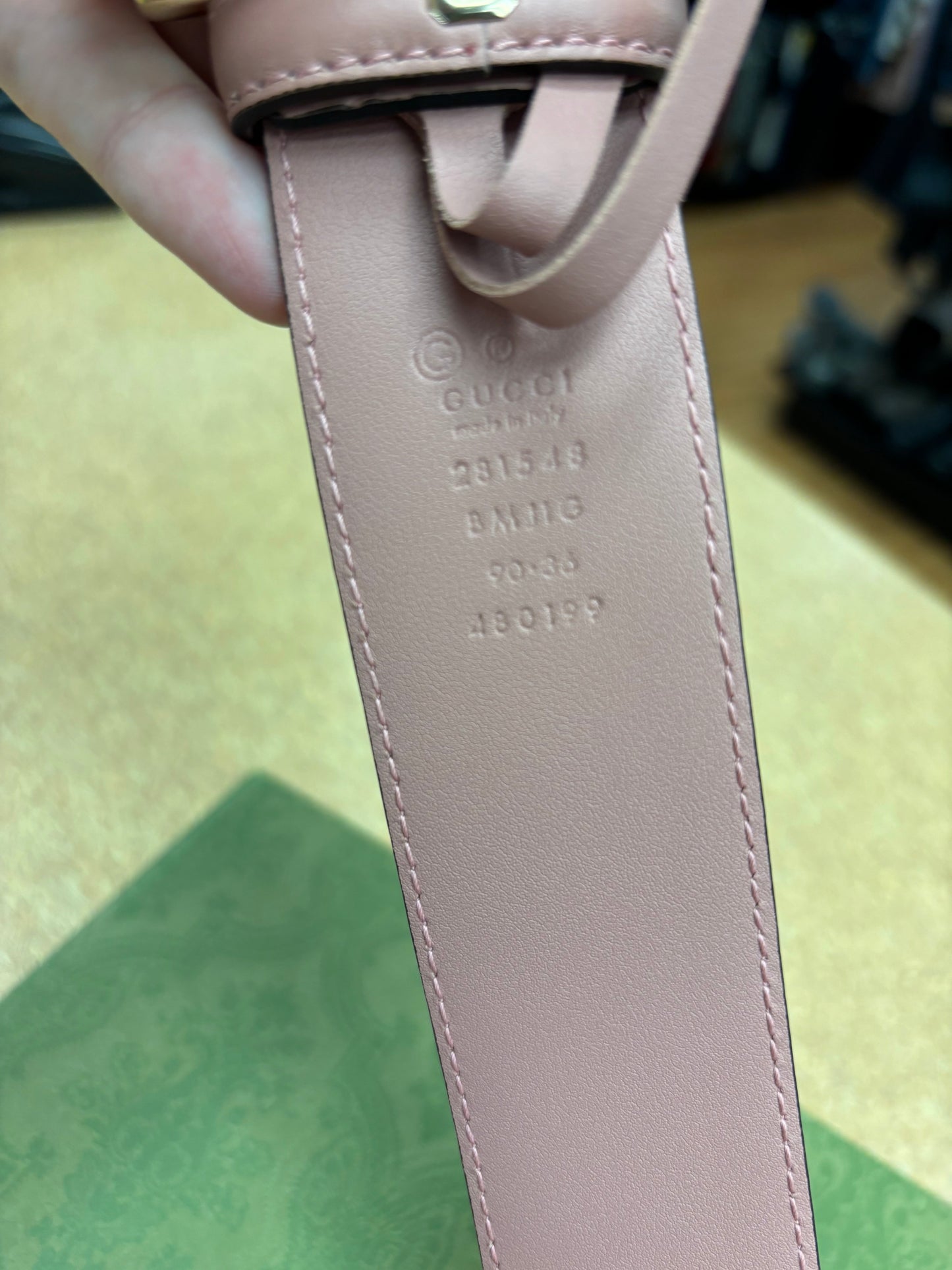 BELT LUXURY DESIGNER GUCCI in PINK