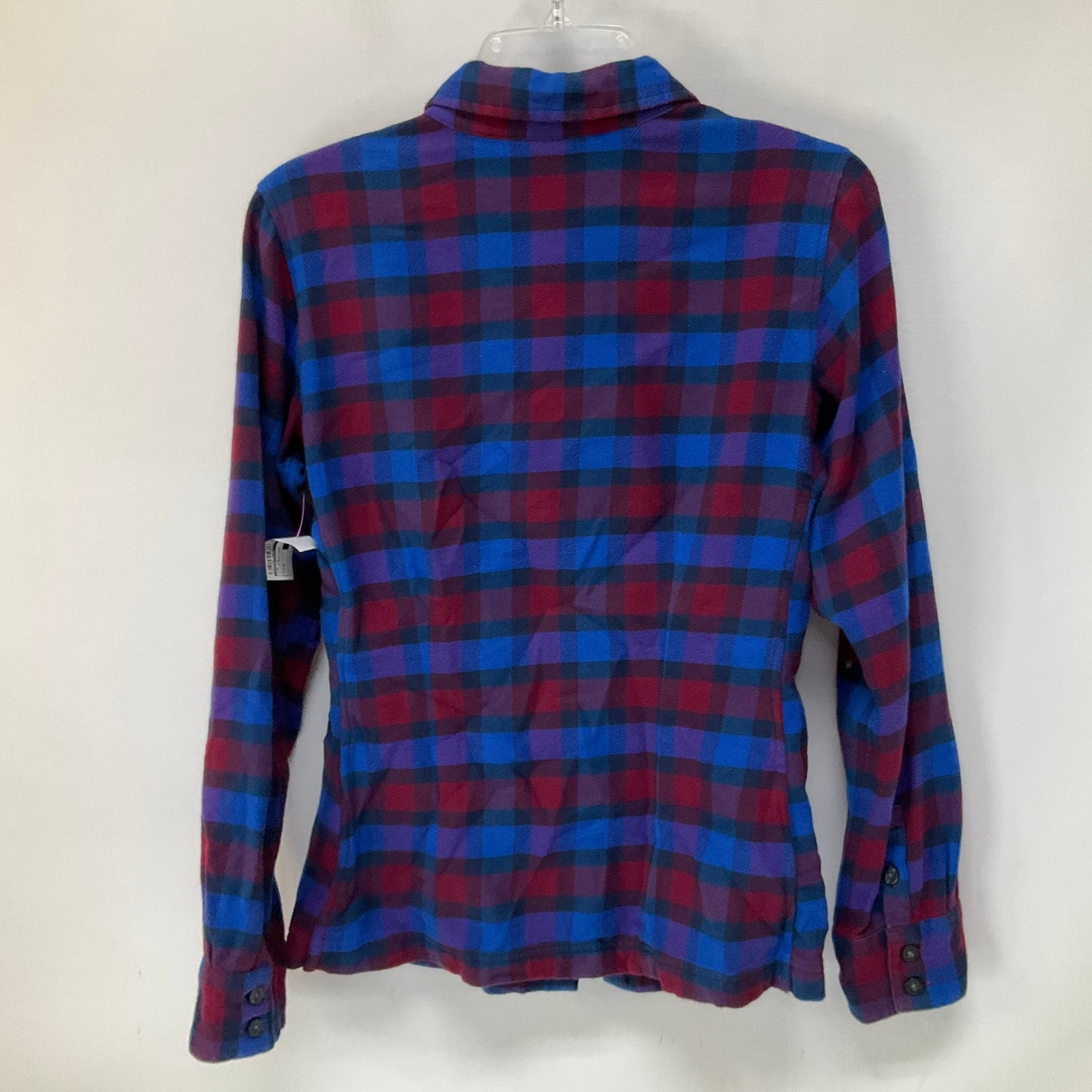 Plaid Pattern Top Long Sleeve Patagonia, Size 4