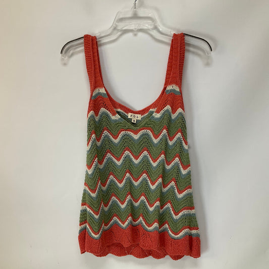 Multi-colored Top Sleeveless Pol, Size S