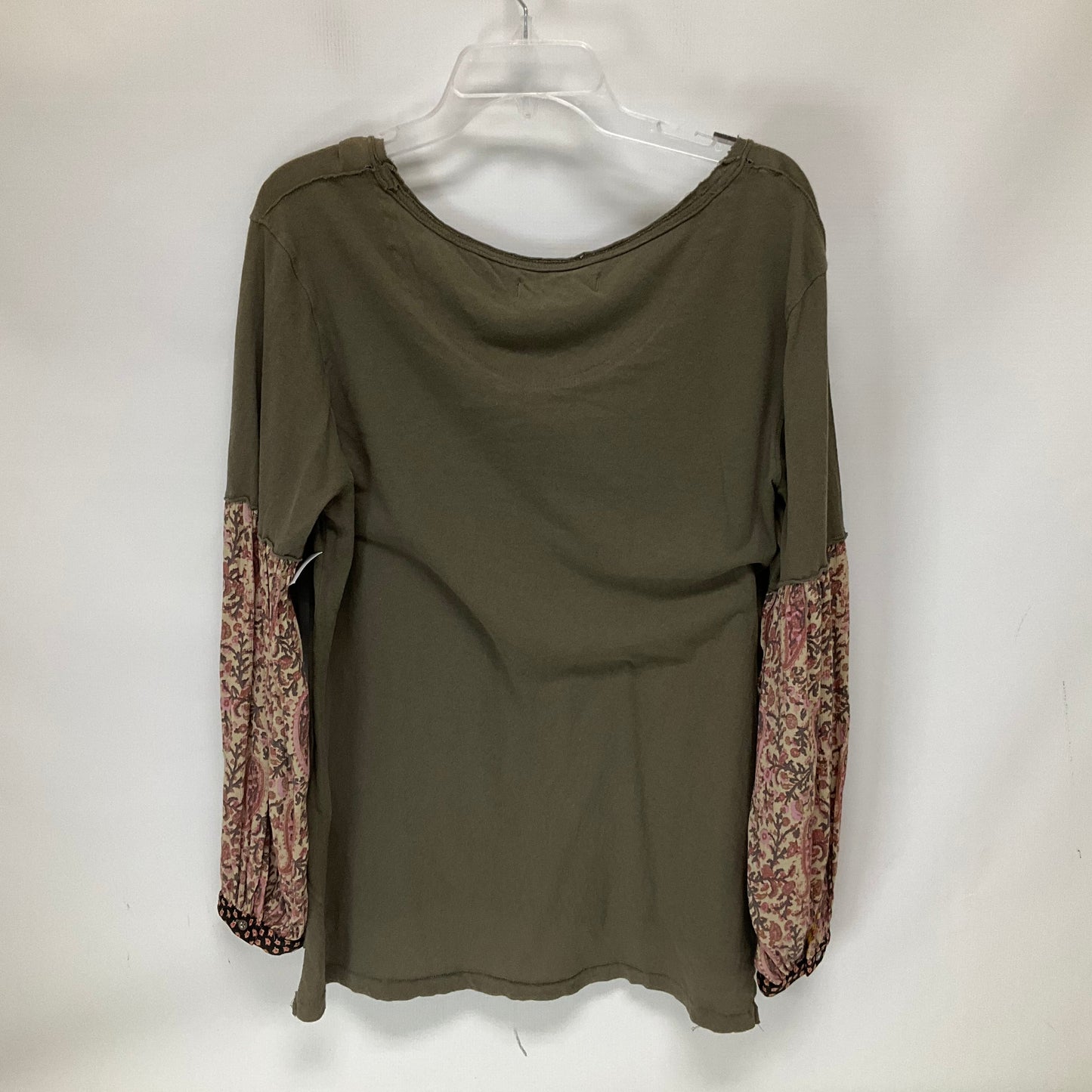 Green Top Long Sleeve We The Free, Size Xs