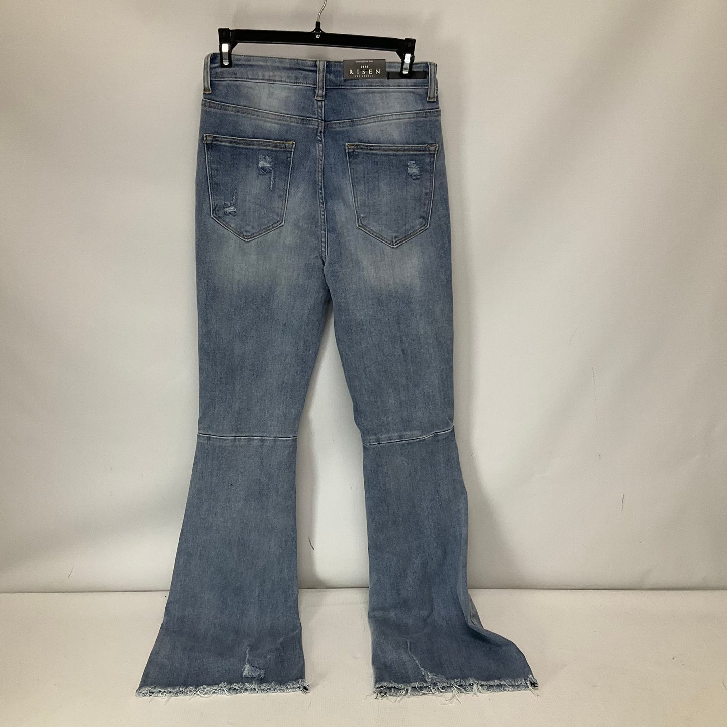 Blue Denim Jeans Flared Risen, Size 4