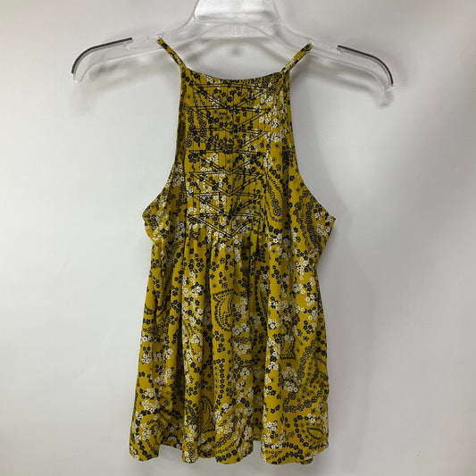 Top Sleeveless By Abercrombie And Fitch In Yellow, Size: Xs