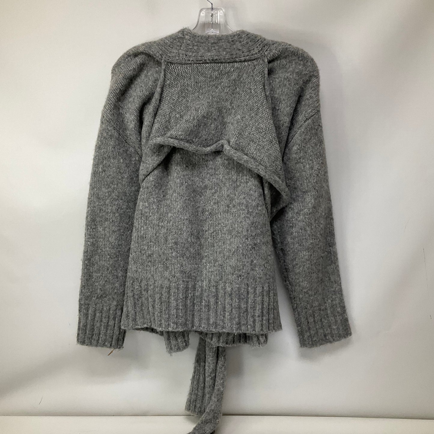 Sweater Cardigan By Zara In Grey, Size: S