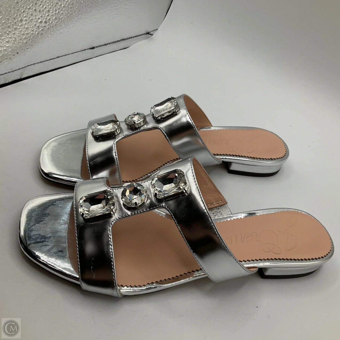 Sandals Flats By J. Crew In Silver, Size: 7