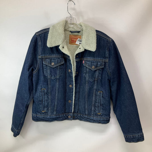 Jacket Denim By Levis In Blue Denim, Size: M