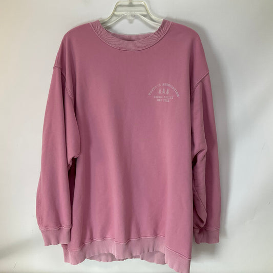 Sweatshirt Crewneck By Aerie In Pink, Size: Xl