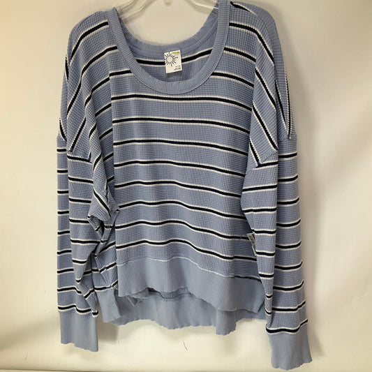 Top Long Sleeve By Aerie In Blue, Size: Xl