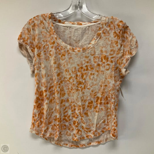 Top Short Sleeve By Pilcro In Orange, Size: M