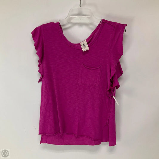 Top Short Sleeve By We The Free In Purple, Size: M
