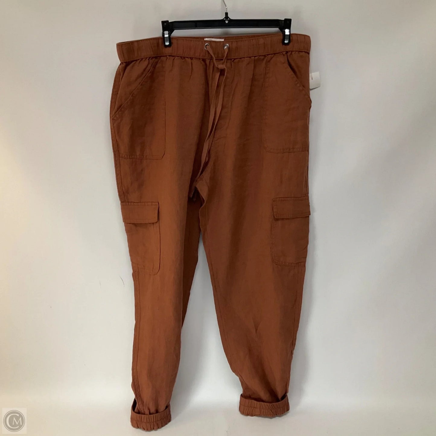 Pants Linen By Nicole By Nicole Miller In Orange, Size: Xl