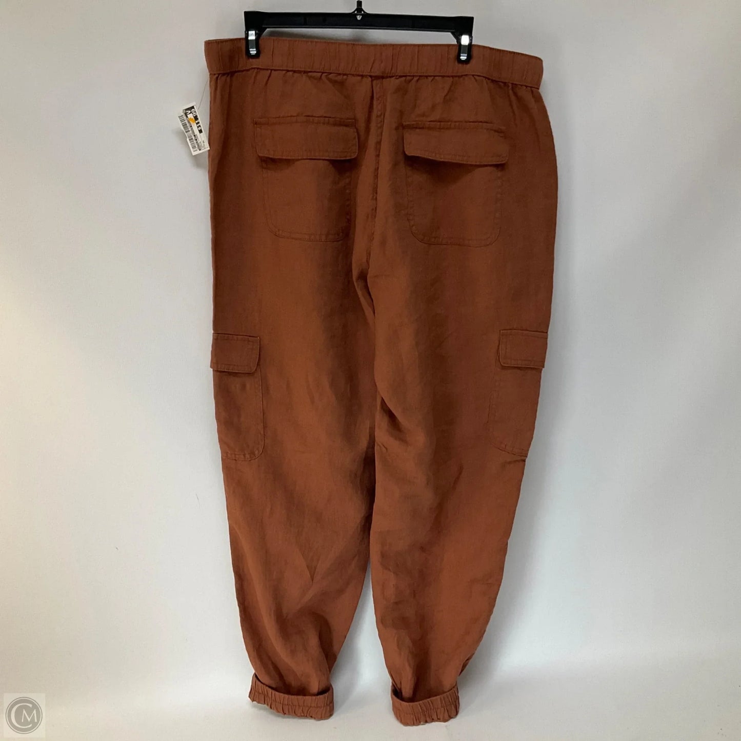 Pants Linen By Nicole By Nicole Miller In Orange, Size: Xl