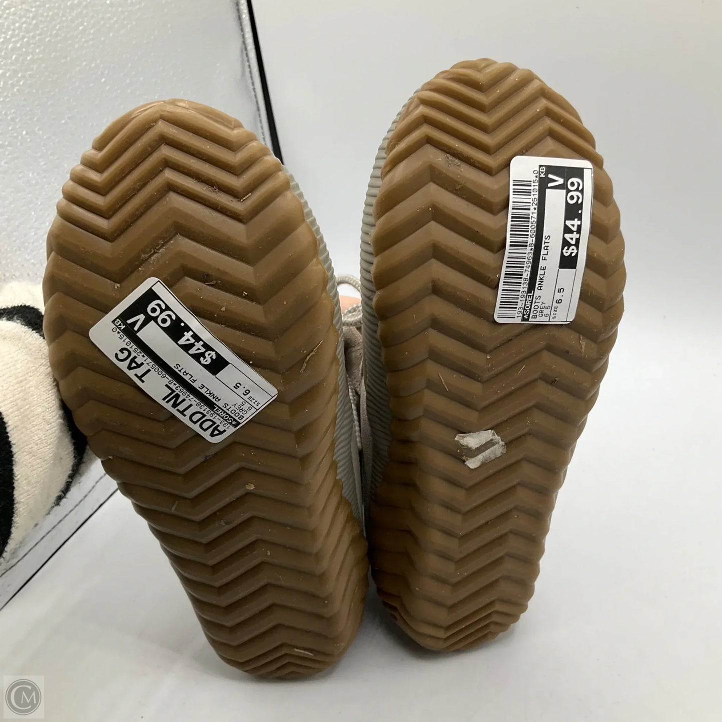 Boots Ankle Flats By Sorel In Grey, Size: 6.5