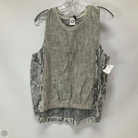 Top Sleeveless By Anthropologie In Grey, Size: M