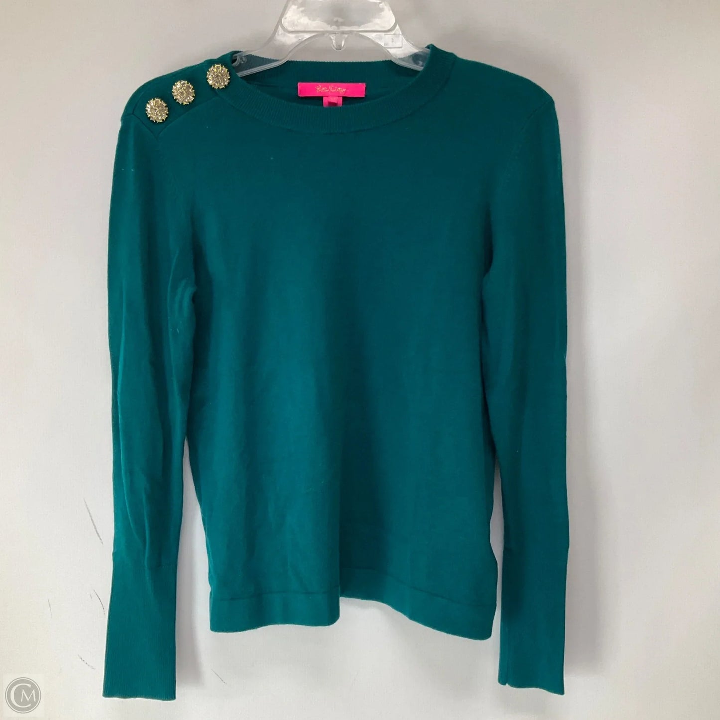 Top Long Sleeve Designer By Lilly Pulitzer In Green, Size: Xs