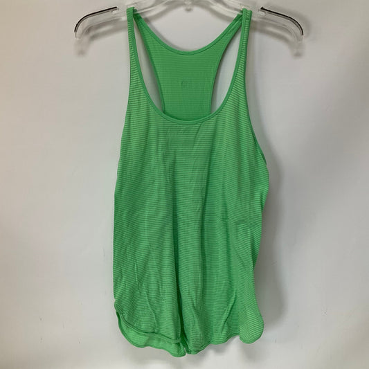 Green Athletic Tank Top Lululemon, Size 4