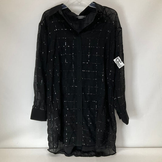 Black Tunic 3/4 Sleeve Anthropologie, Size S