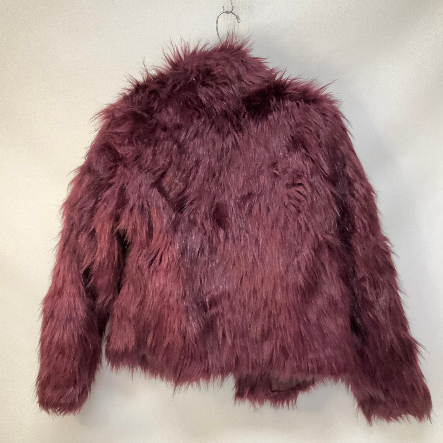 Jacket Faux Fur & Sherpa By Fashion Nova In Purple, Size: L