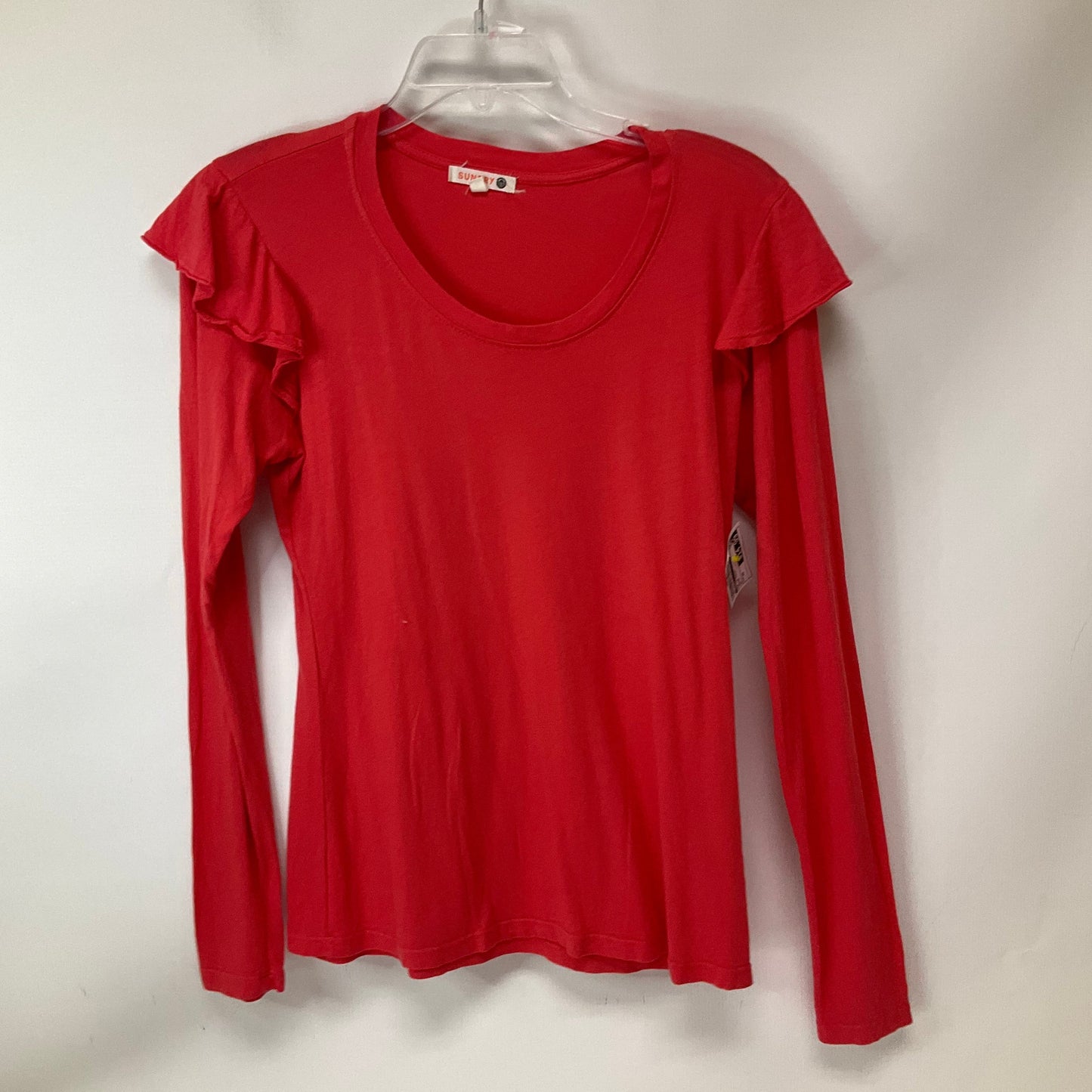 Top Long Sleeve Basic By Sundry In Orange, Size: Xs